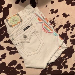 Miss Me White Shorts